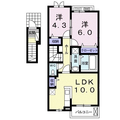 レジデンスの間取り