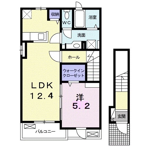 グロリエッテ上地Aの間取り