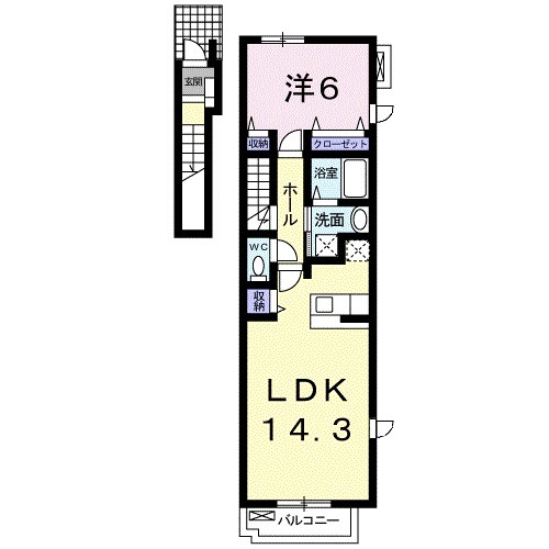 リベーラBの間取り