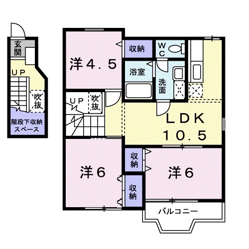レジデンス21 Bの間取り