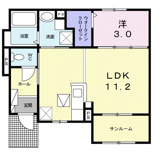 シャルムBの間取り
