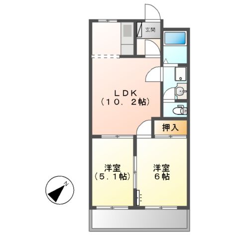 ネオポリス東幸の間取り