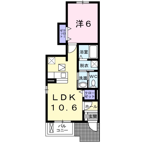 Y’sフィールド Aの間取り