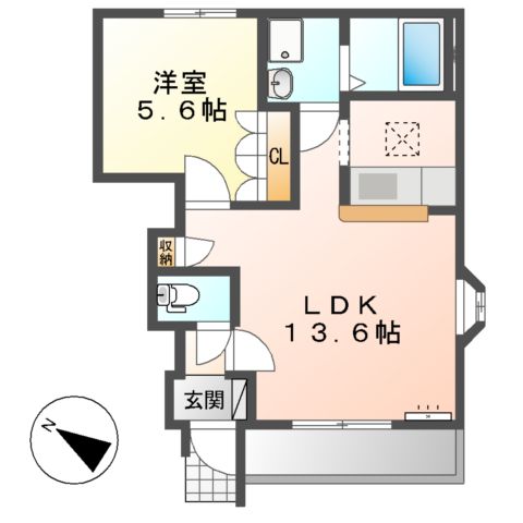 メイプルガーデン’Sの間取り