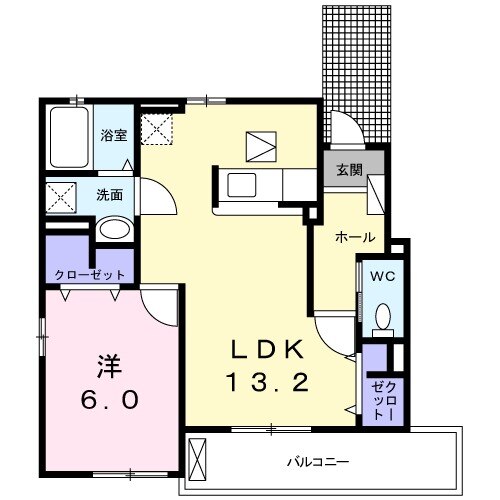 カーサフィオーレⅡの間取り