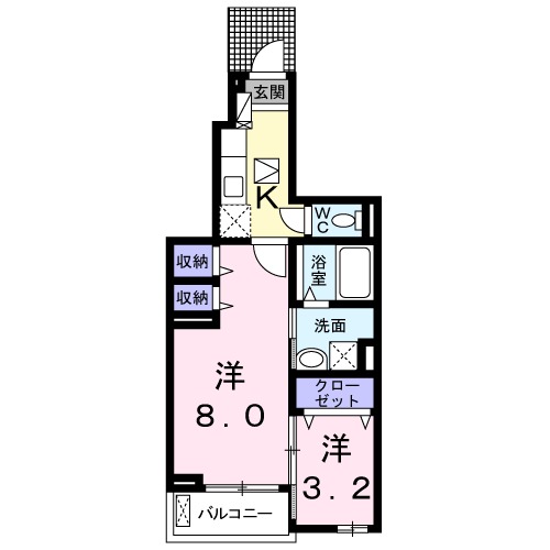モデッサ　フェリーチェの間取り