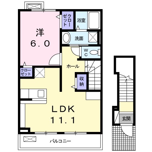 ハピネスコートⅢの間取り