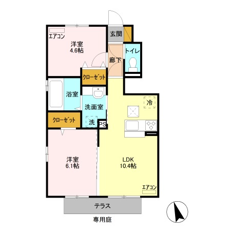 リーブル Ⅴの間取り
