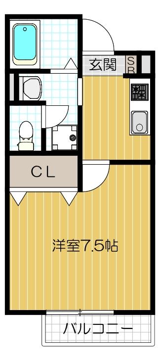 サンクリエイトⅡ Bの間取り