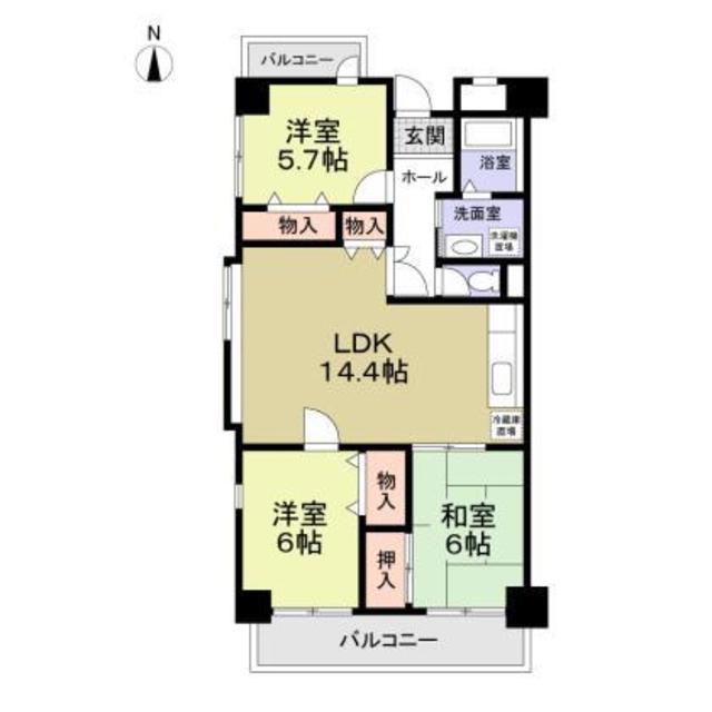 6/6 間取