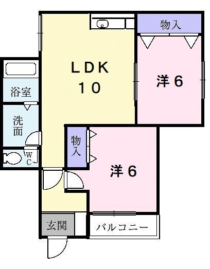 サニーコートNの間取り