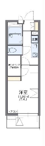 レオパレスALTAⅤの間取り