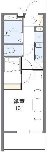 レオパレス東淡路WESTの間取り