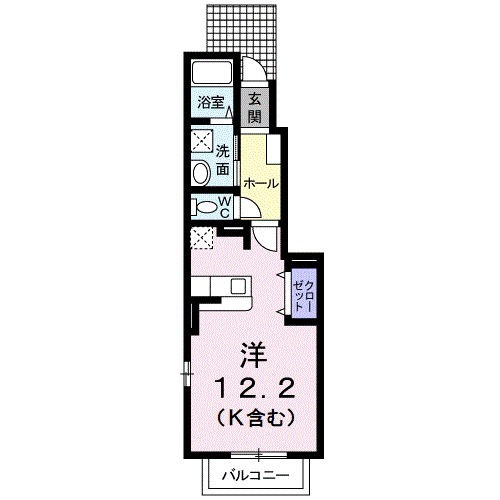 エスポワール Aya Ⅰの間取り