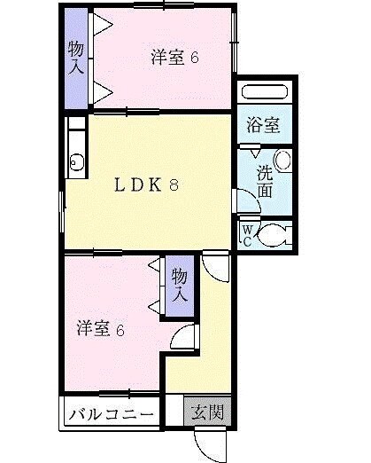 サニーコートNの間取り