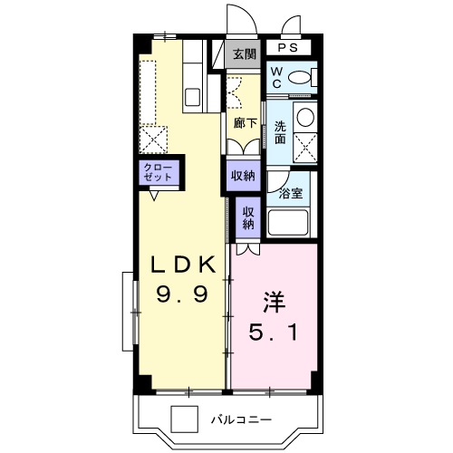 ピューア三雅の間取り