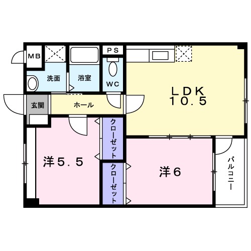 パラドール菱川の間取り