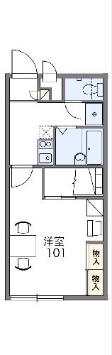 レオパレスグレースYOGIの間取り