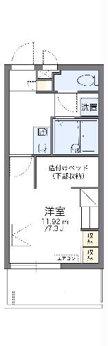 レオパレスにしまちの間取り