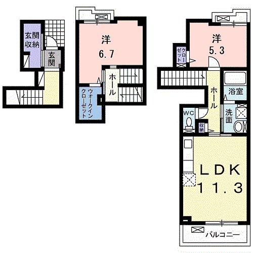 テオーリア小川Ⅱの間取り