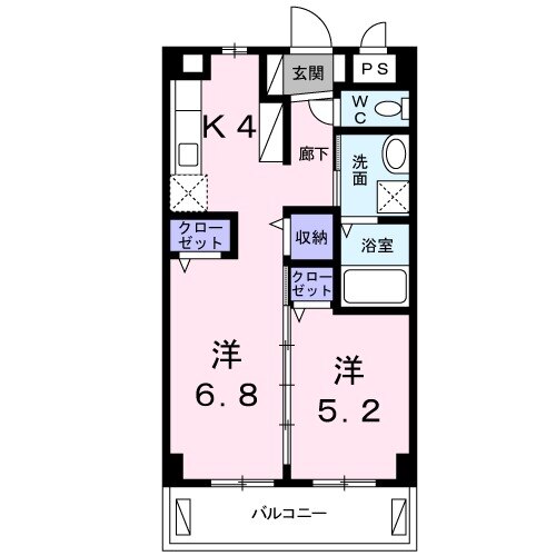エヌズ ヴィラ レグルスの間取り