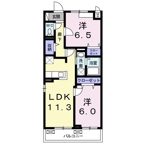アンダンテⅠの間取り