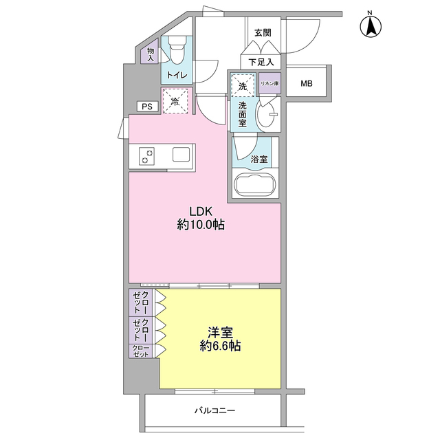 コンフォリア新宿御苑Ⅱの間取り