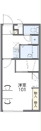 レオパレス新都心Ⅱの間取り