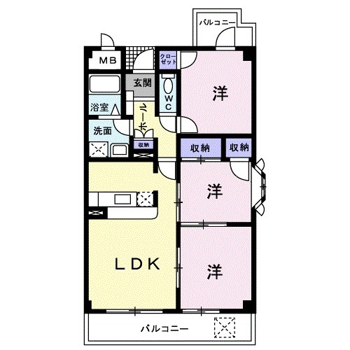 コスモスシンコの間取り
