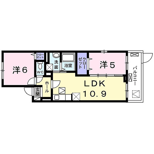 エスポワールⅡの間取り