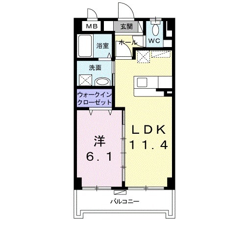 オーブ アビタシオンの間取り