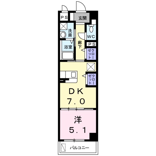 Ocean View M’sの間取り