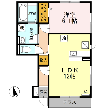 プレミアムコートAの間取り