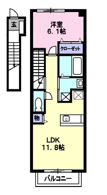 エコー桂の間取り