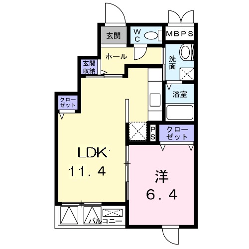 ヴォワ ラクテ サウスの間取り