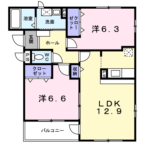 パルレジデンスの間取り