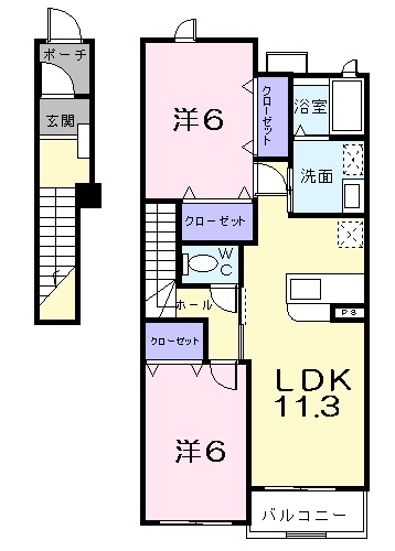 HopeHill山之上Ⅰの間取り