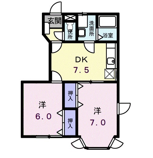 グリーンハウスの間取り