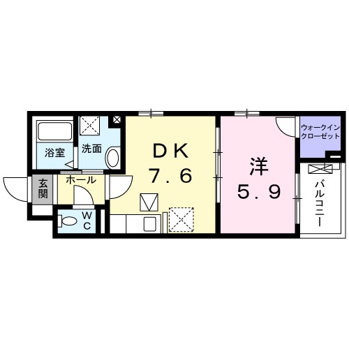 ハルフクイ 観月の間取り