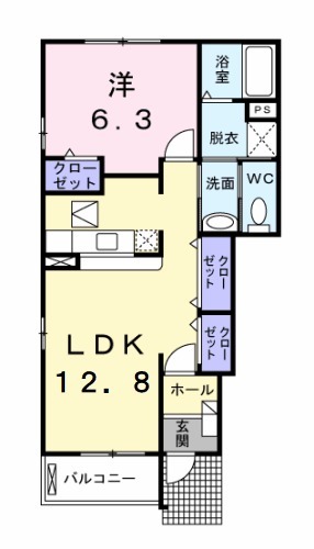 アロッジオ東沢Ⅰの間取り
