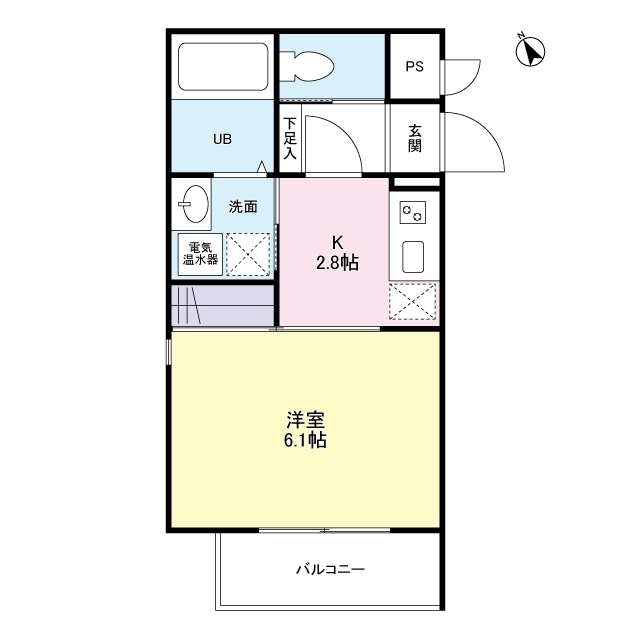 グリュック豊津の間取り