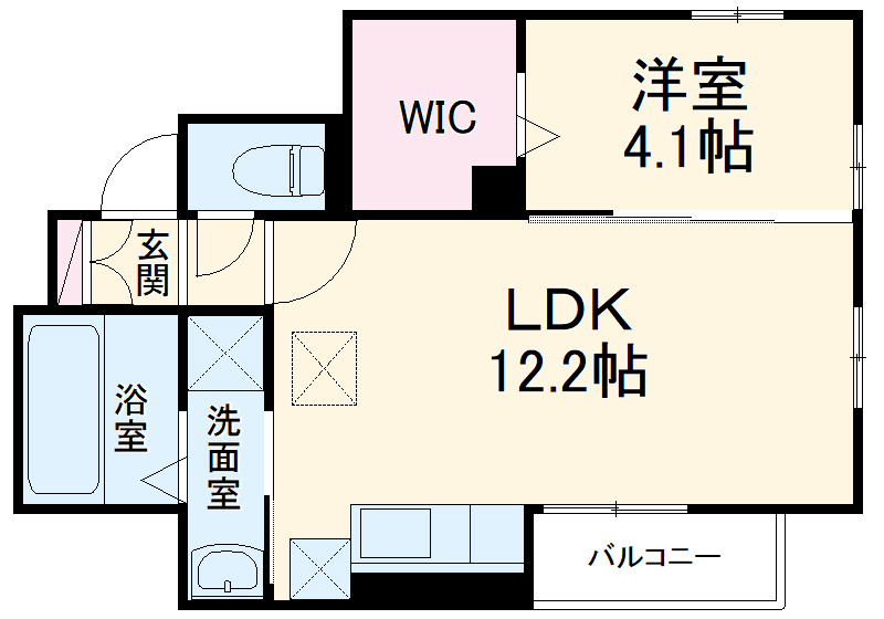 シャンブルの間取り