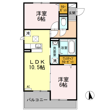 カサブランカの間取り