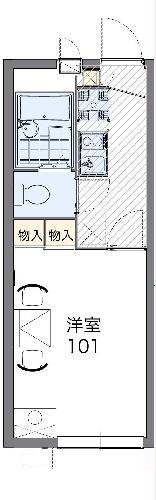 レオパレスステュディオ箕面Ⅱの間取り