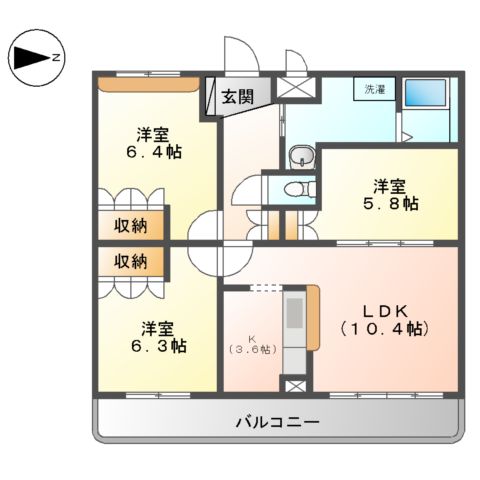 グランドール・ヴィラの間取り