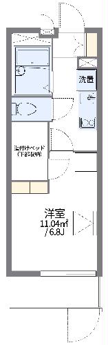 レオパレス若竹Ⅱの間取り