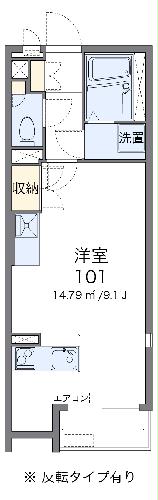 ミランダヴィラ曽根Dの間取り