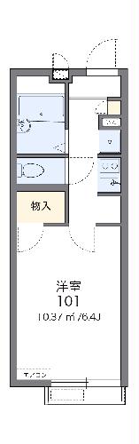 レオパレスエスト桃山台の間取り