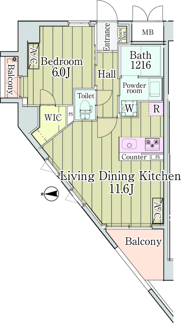 グランクリュ新宿御苑の間取り