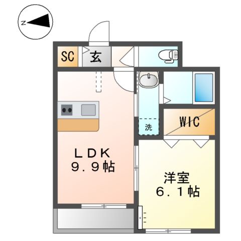 セカンド クリスタル.の間取り
